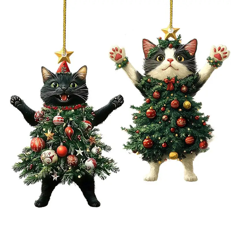 Cat Ornaments For Christmas Tree