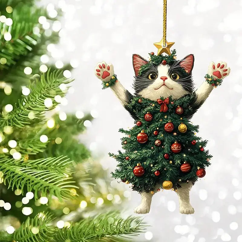 Cat Ornaments For Christmas Tree