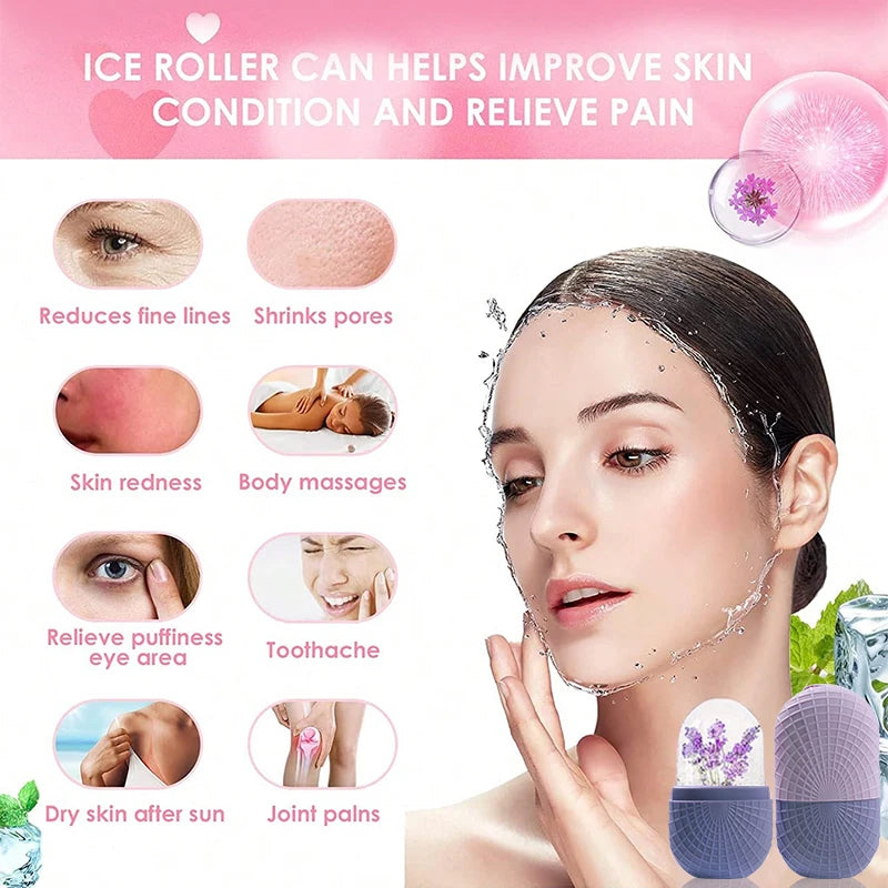 Silicone Ice Roller Massager for Face, Eyes