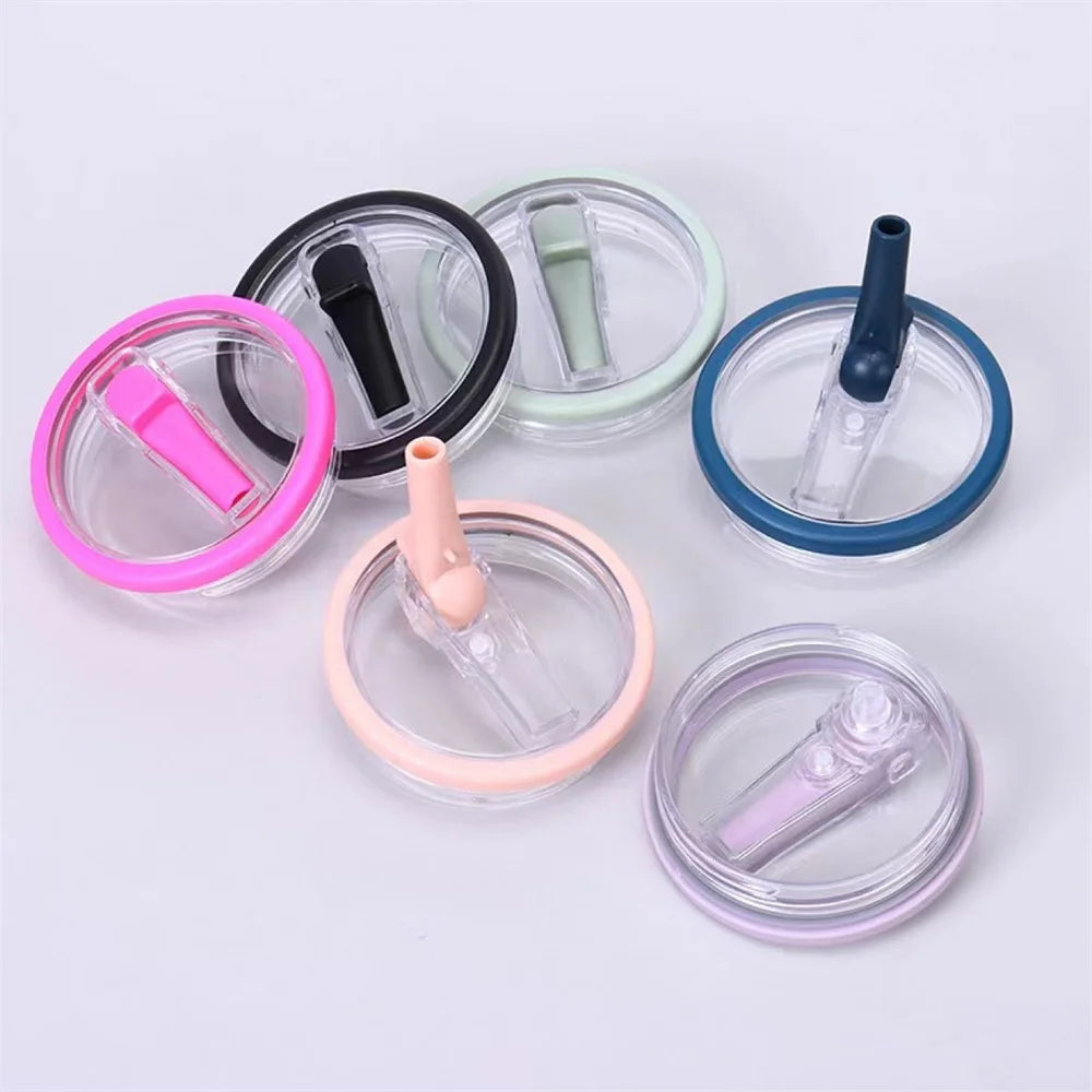 New Car Cup Lid with Folding Straw