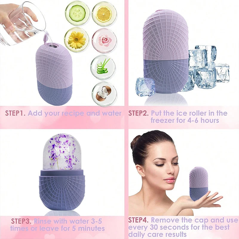 Silicone Ice Roller Massager for Face, Eyes