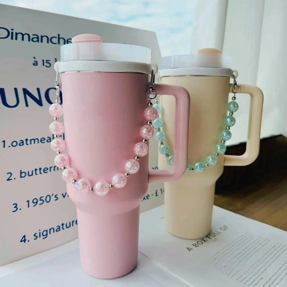 Cute Beads Tumbler Handle Strap