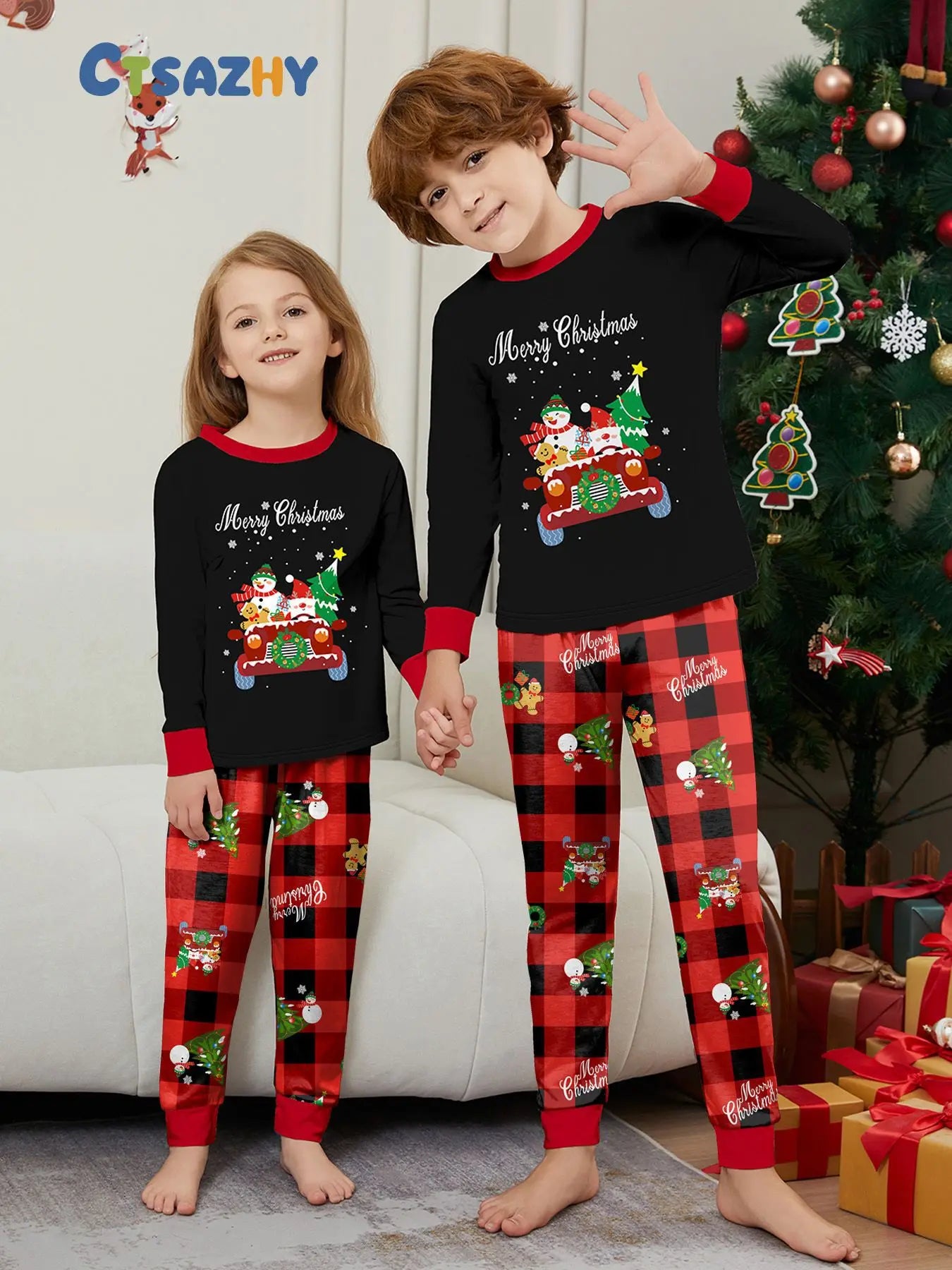 Christmas family suit New Year family suit