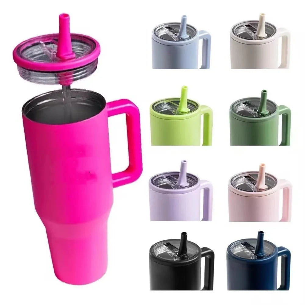 New Car Cup Lid with Folding Straw